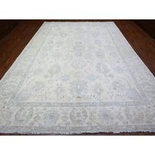 Load image into Gallery viewer, 10&#39;2&quot;x14&#39;1&quot; Frost White, Organic Wool, White Wash Peshawar With Natural Colors, Hand Knotted, Oriental Rug FWR528510