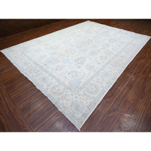 Load image into Gallery viewer, 10&#39;2&quot;x14&#39;1&quot; Frost White, Organic Wool, White Wash Peshawar With Natural Colors, Hand Knotted, Oriental Rug FWR528510