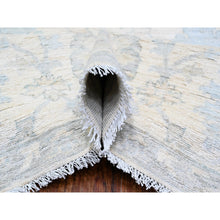 Load image into Gallery viewer, 10&#39;2&quot;x14&#39;1&quot; Frost White, Organic Wool, White Wash Peshawar With Natural Colors, Hand Knotted, Oriental Rug FWR528510