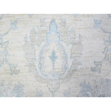 Load image into Gallery viewer, 10&#39;2&quot;x14&#39;1&quot; Frost White, Organic Wool, White Wash Peshawar With Natural Colors, Hand Knotted, Oriental Rug FWR528510