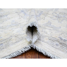 Load image into Gallery viewer, 11&#39;8&quot;x15&#39; Chantilly Lace White, Organic Wool, White Wash Peshawar, Hand Knotted, Oversized Oriental Rug FWR528840