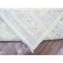 Load image into Gallery viewer, 11&#39;8&quot;x15&#39; Chantilly Lace White, Organic Wool, White Wash Peshawar, Hand Knotted, Oversized Oriental Rug FWR528840