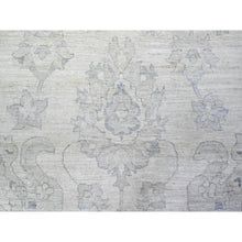 Load image into Gallery viewer, 11&#39;8&quot;x15&#39; Chantilly Lace White, Organic Wool, White Wash Peshawar, Hand Knotted, Oversized Oriental Rug FWR528840