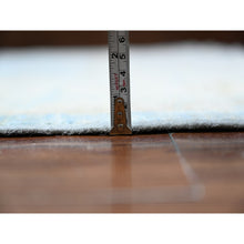 Load image into Gallery viewer, 10&#39;x13&#39;8&quot; Maya Blue, Afghan Angora Oushak All Over Floral Design, Hand Knotted 100% Wool Natural Dyes, Oriental Rug FWR529092