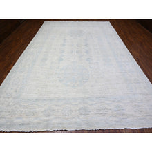 Load image into Gallery viewer, 9&#39;5&quot;x13&#39;7&quot; Swiss Coffee White, Luxurious Wool, White Wash Peshawar Khotan With Pomegranate Design, Hand Knotted, Oriental Rug FWR529116