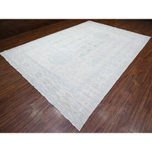 Load image into Gallery viewer, 9&#39;5&quot;x13&#39;7&quot; Swiss Coffee White, Luxurious Wool, White Wash Peshawar Khotan With Pomegranate Design, Hand Knotted, Oriental Rug FWR529116