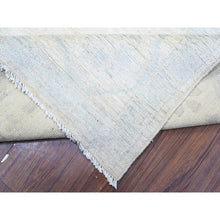 Load image into Gallery viewer, 9&#39;5&quot;x13&#39;7&quot; Swiss Coffee White, Luxurious Wool, White Wash Peshawar Khotan With Pomegranate Design, Hand Knotted, Oriental Rug FWR529116