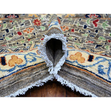 Load image into Gallery viewer, 12&#39;x15&#39;9&quot; Sea Gray, Fine Aryana Vegetable Dyes Pre Historic Mamluk Design, Luxurious Wool, Hand Knotted, Oversized Oriental Rug FWR529242