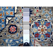 Load image into Gallery viewer, 12&#39;x15&#39;9&quot; Sea Gray, Fine Aryana Vegetable Dyes Pre Historic Mamluk Design, Luxurious Wool, Hand Knotted, Oversized Oriental Rug FWR529242