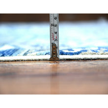 Load image into Gallery viewer, 10&#39;x13&#39;8&quot; Sapphire Blue, Dense Weave Vegetable Dyes, Soft Wool Hand Knotted, Fine Aryana  With Mamluk Borderless Design, Oriental Rug FWR529254