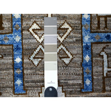 Load image into Gallery viewer, 4&#39;1&quot;x9&#39;10&quot; Mason Gray, Anatolian Village Inspired With Geometric Design Natural Dyes, Soft And Shiny Wool Pile Hand Knotted, Runner Oriental Rug FWR529440