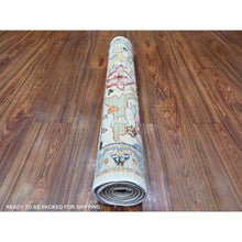 Load image into Gallery viewer, 3&#39;x4&#39;9&quot; Pearl White, Fine Aryana Bidjar Garus Design, Natural Dyes, Luxurious Wool, Hand Knotted, Oriental Rug FWR529524