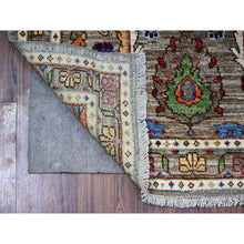 Load image into Gallery viewer, 3&#39;x4&#39;8&quot; Sonic Gray, All Over Mahal Design, Distinct Abrash, Fine Aryana, Hand Knotted, Vegetable Dyes, Vibrant Wool, Oriental Rug FWR529536