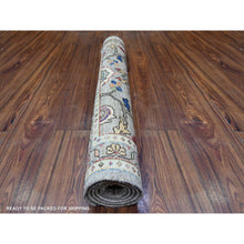 Load image into Gallery viewer, 3&#39;x4&#39;8&quot; Sonic Gray, All Over Mahal Design, Distinct Abrash, Fine Aryana, Hand Knotted, Vegetable Dyes, Vibrant Wool, Oriental Rug FWR529536