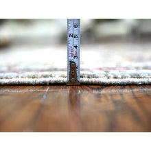 Load image into Gallery viewer, 3&#39;x4&#39;8&quot; Sonic Gray, All Over Mahal Design, Distinct Abrash, Fine Aryana, Hand Knotted, Vegetable Dyes, Vibrant Wool, Oriental Rug FWR529536