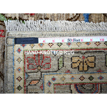 Load image into Gallery viewer, 3&#39;x4&#39;8&quot; Sonic Gray, All Over Mahal Design, Distinct Abrash, Fine Aryana, Hand Knotted, Vegetable Dyes, Vibrant Wool, Oriental Rug FWR529536
