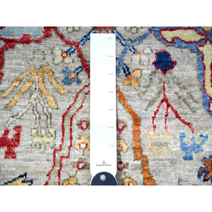 2'10"x5' Spanish Gray, Fine Aryana Bidjar Garus Design, Natural Dyes, Luxurious Wool, Hand Knotted, Oriental Rug FWR529542