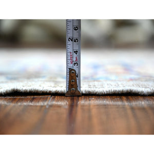 2'10"x5' Spanish Gray, Fine Aryana Bidjar Garus Design, Natural Dyes, Luxurious Wool, Hand Knotted, Oriental Rug FWR529542