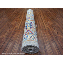 Load image into Gallery viewer, 3&#39;1&quot;x8&#39;2&quot; Horse Gray, Fine Aryana Bidjar Garus Design, Natural Dyes, Luxurious Wool, Hand Knotted, Runner Oriental Rug FWR529566