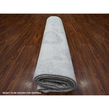 Load image into Gallery viewer, 8&#39;8&quot;x11&#39;7&quot; Wisp White, Natural Wool, White Wash Peshawar, Distressed Hand Knotted, Oriental Rug FWR529794