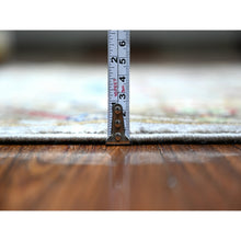 Load image into Gallery viewer, 4&#39;1&quot;x11&#39;8&quot; Gainsboro Gray, Fine Aryana Vegatable Dyes, Vibrant Wool, Heriz All Over Design, Wide Runner Oriental Rug FWR529962