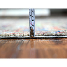 Load image into Gallery viewer, 4&#39;1&quot;x5&#39;7&quot; Ice Gray, Aryana Collection, Mahal Design With Geometric Leaf Elements, Vegetable Dyes, Extra Soft Wool, Hand Knotted, Oriental Rug FWR529986