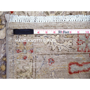 3'1"x14' Gray Shades Flat Weave Kilim Pure Wool Hand Woven Runner Oriental Rug FWR322914