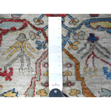 Load image into Gallery viewer, 3&#39;x9&#39;5&quot; Pastel Gray, Aryana With North West Persian Design, Natural Dyes, Luxurious Wool, Hand Knotted, Runner Oriental Rug FWR530010
