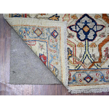 Load image into Gallery viewer, 3&#39;1&quot;x4&#39;8&quot; Rustic Gray, Aryana with North West Persian Design, Natural Dyes, Luxurious Wool, Hand Knotted, Oriental Rug FWR530022