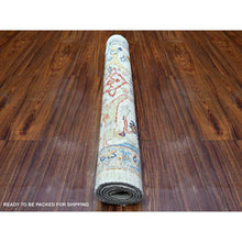Load image into Gallery viewer, 3&#39;1&quot;x4&#39;8&quot; Rustic Gray, Aryana with North West Persian Design, Natural Dyes, Luxurious Wool, Hand Knotted, Oriental Rug FWR530022