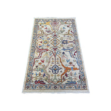 Load image into Gallery viewer, 3&#39;1&quot;x5&#39; Silk Gray, Fine Aryana Bidjar Garus Design, Natural Dyes, Luxurious Wool, Hand Knotted, Runner Oriental Rug FWR530040