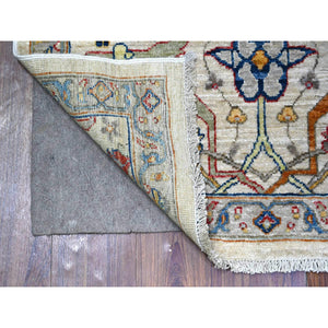 3'1"x5' Silk Gray, Fine Aryana Bidjar Garus Design, Natural Dyes, Luxurious Wool, Hand Knotted, Runner Oriental Rug FWR530040