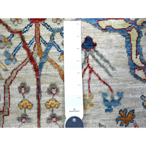 3'1"x5' Silk Gray, Fine Aryana Bidjar Garus Design, Natural Dyes, Luxurious Wool, Hand Knotted, Runner Oriental Rug FWR530040