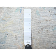 Load image into Gallery viewer, 3&#39;x15&#39;9&quot; Oyster Shell Gray, Hand Knotted, Afghan Angora Oushak with All Over Design, Natural Dyes, 100% Wool, XL Runner Oriental Rug FWR530082