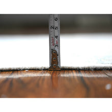 Load image into Gallery viewer, 3&#39;x15&#39;9&quot; Oyster Shell Gray, Hand Knotted, Afghan Angora Oushak With All Over Design, Natural Dyes, 100% Wool, Xl Runner Oriental Rug FWR530082