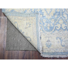 Load image into Gallery viewer, 2&#39;8&quot;x10&#39;4&quot; Ruddy Blue, Hand Knotted, Vegetable Dyes, Natural Wool, White Wash Peshawar, Runner Oriental Rug FWR530124