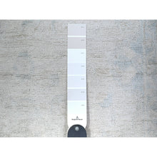 Load image into Gallery viewer, 2&#39;6&quot;x9&#39;7&quot; Peppermint White, White Wash Peshawar, Hand Knotted, Luxurious Wool, Runner Oriental Rug FWR530142