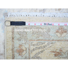 Load image into Gallery viewer, 2&#39;8&quot;x9&#39;6&quot; Vista White, Stone Wash Peshawar, Hand Knotted, Vegetable Dyes, Organic Wool, Runner Oriental Rug FWR530160