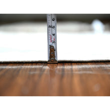 Load image into Gallery viewer, 2&#39;8&quot;x9&#39;6&quot; Pearl White, Pure Wool, Shabby Chic White Wash Peshawar, Hand Knotted, Runner Oriental Rug FWR530184