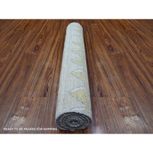 Load image into Gallery viewer, 3&#39;1&quot;x9&#39;5&quot; Chrome Silver, Colorful, Hand Knotted Anatolian Village Inspired With Patch Work Design, Natural Dyes Denser Weave, Soft And Velvety Wool, Runner Oriental Rug FWR530214