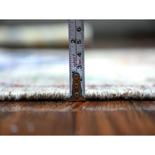 Load image into Gallery viewer, 3&#39;x11&#39;4&quot; Mushroom Gray, Anatolian Village Inspired With Large Design Elements And Bird Figurines Pure Wool Hand Knotted, Oriental Runner Rug FWR530232