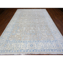 Load image into Gallery viewer, 8&#39;9&quot;x12&#39; Peanut Brown, Vegetables Dyes, White Wash Peshawar With All Over Mahal Design, 100% Wool, Hand Knotted, Oriental Rug FWR530262
