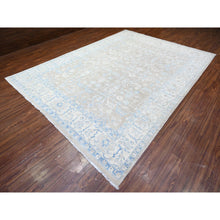 Load image into Gallery viewer, 8&#39;9&quot;x12&#39; Peanut Brown, Vegetables Dyes, White Wash Peshawar With All Over Mahal Design, 100% Wool, Hand Knotted, Oriental Rug FWR530262