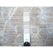 Load image into Gallery viewer, 8&#39;9&quot;x12&#39; Peanut Brown, Vegetables Dyes, White Wash Peshawar With All Over Mahal Design, 100% Wool, Hand Knotted, Oriental Rug FWR530262