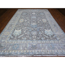 Load image into Gallery viewer, 10&#39;x13&#39;6&quot; Kendall Charcoal Gray, Peshawar All Over Mahal Design, Hand Knotted , Vegetable Dyes, Vibrant Wool Oriental Rug FWR530310