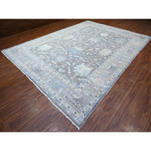 Load image into Gallery viewer, 10&#39;x13&#39;6&quot; Kendall Charcoal Gray, Peshawar All Over Mahal Design, Hand Knotted , Vegetable Dyes, Vibrant Wool Oriental Rug FWR530310