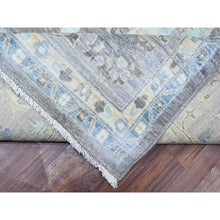 Load image into Gallery viewer, 10&#39;x13&#39;6&quot; Kendall Charcoal Gray, Peshawar All Over Mahal Design, Hand Knotted , Vegetable Dyes, Vibrant Wool Oriental Rug FWR530310