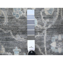 Load image into Gallery viewer, 10&#39;x13&#39;6&quot; Kendall Charcoal Gray, Peshawar All Over Mahal Design, Hand Knotted , Vegetable Dyes, Vibrant Wool Oriental Rug FWR530310