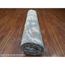 Load image into Gallery viewer, 10&#39;x13&#39;6&quot; Kendall Charcoal Gray, Peshawar All Over Mahal Design, Hand Knotted , Vegetable Dyes, Vibrant Wool Oriental Rug FWR530310