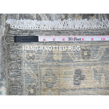 Load image into Gallery viewer, 10&#39;x13&#39;6&quot; Kendall Charcoal Gray, Peshawar All Over Mahal Design, Hand Knotted , Vegetable Dyes, Vibrant Wool Oriental Rug FWR530310
